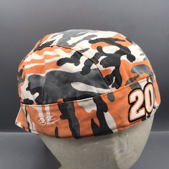 Chase Authentics Head Wrap Skull Cap Bandana Orange Black Camo #20 Tony Stewart - Picture 1 of 10